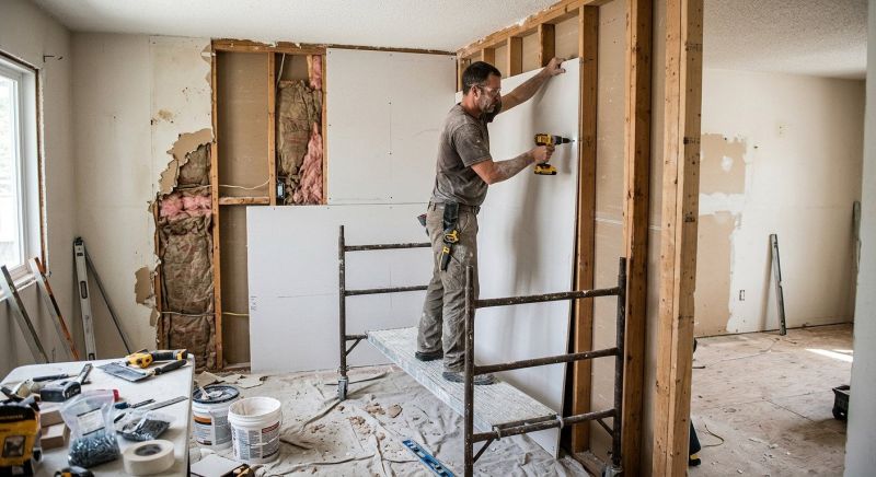 Garage Drywall Replacement in Littleton, CO